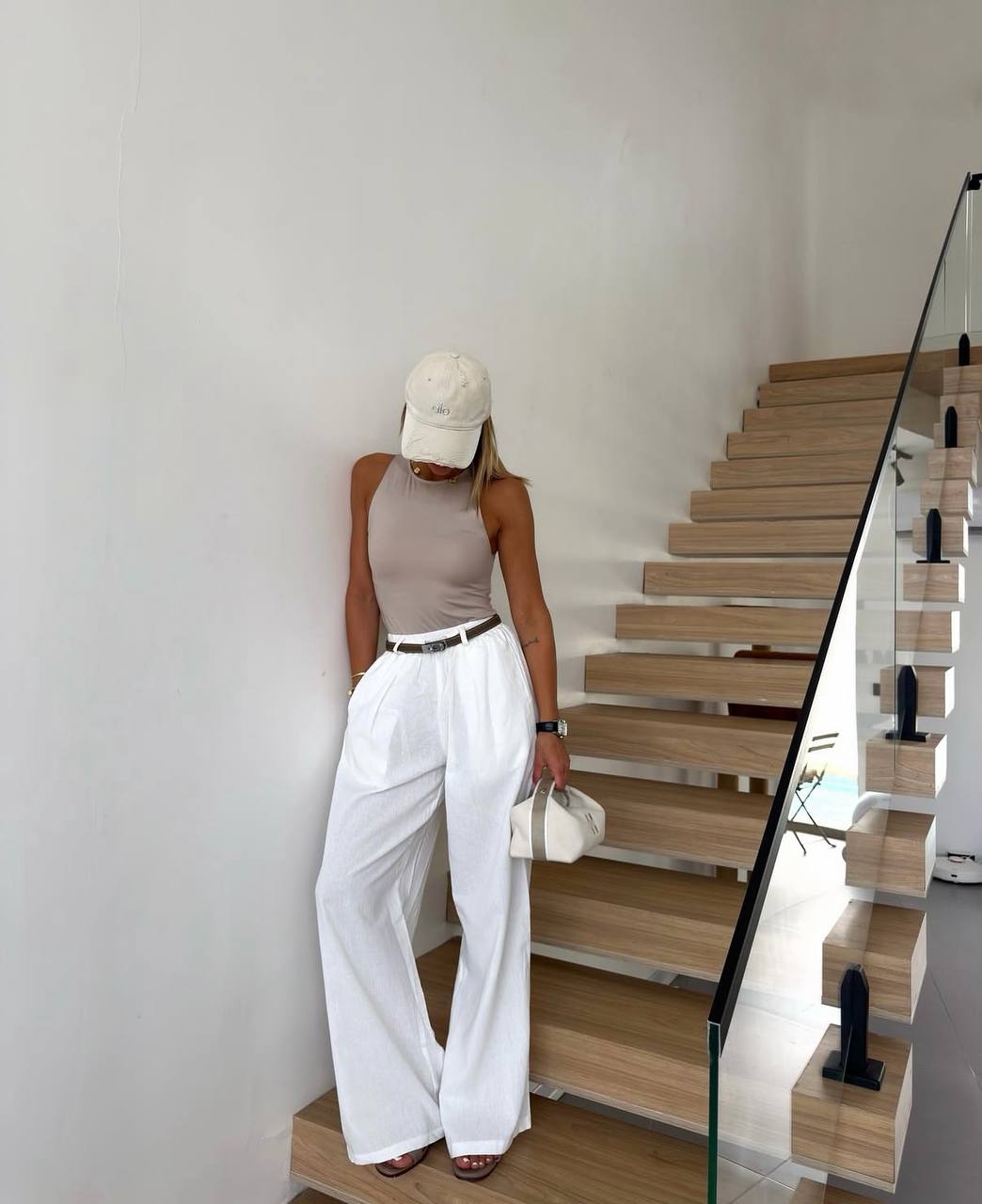 Костюмні штани палаццо з високою посадкою Штани — фото 7 by.dile