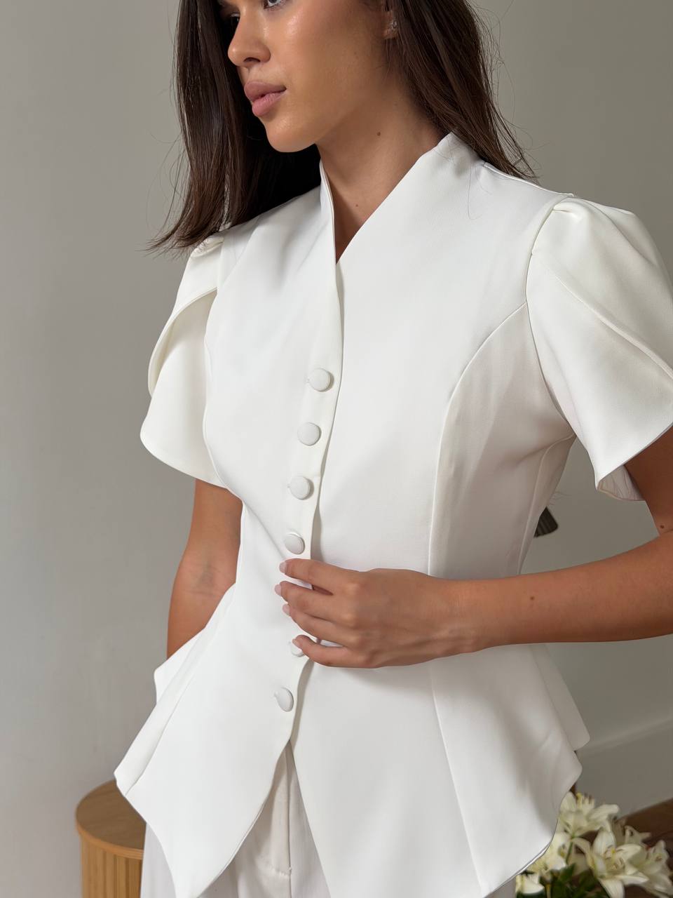 Піджак приталений на підкладці костюмка Піджаки — фото 5 by.dile